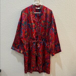 Victorias Secret Gold Label Paisley Robe Size M/L